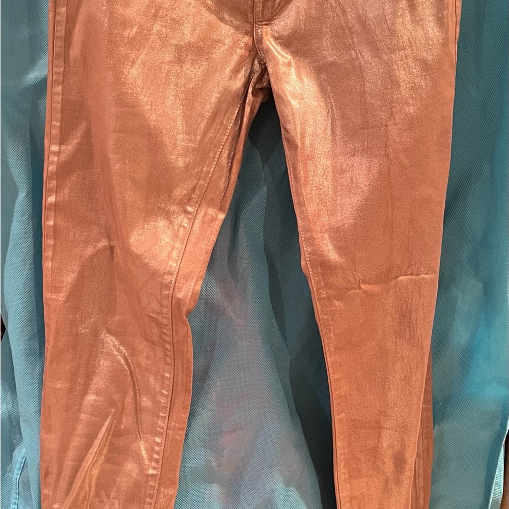 Metallic gold coated jeans by James Jeans